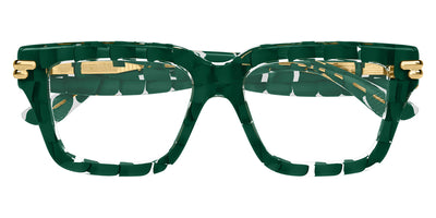 Bottega Veneta® BV1324O BV1324O 004 53 - Green/Green Eyeglasses