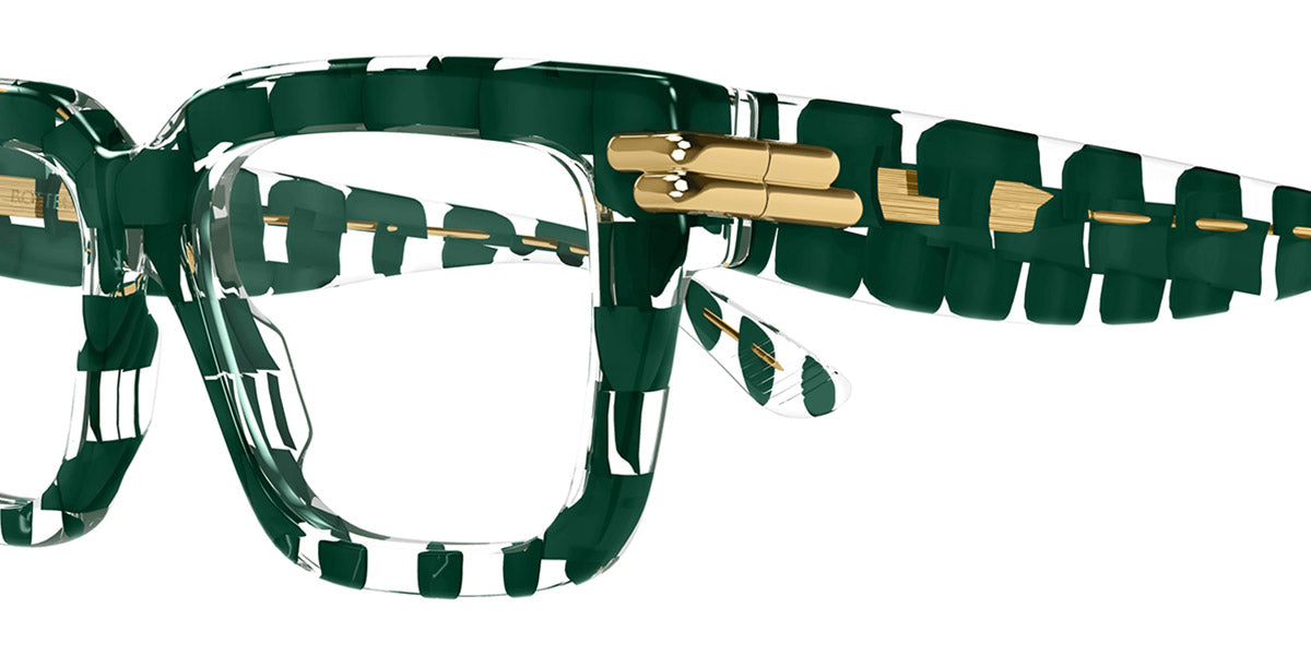 Bottega Veneta® BV1324O BV1324O 004 53 - Green/Green Eyeglasses