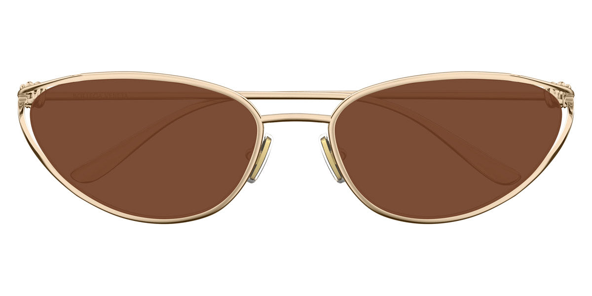 Bottega Veneta® BV1330S BV1330S 003 57 - Gold/brown Sunglasses