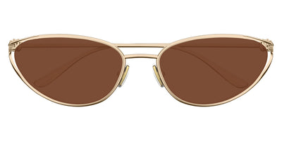 Bottega Veneta® BV1330S BV1330S 003 57 - Gold/brown Sunglasses