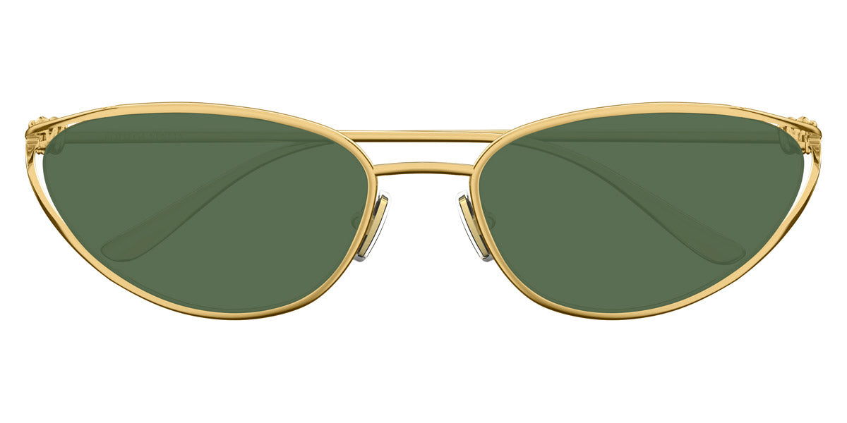 Bottega Veneta® BV1330S BV1330S 004 57 - Gold/green Sunglasses