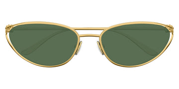 Bottega Veneta® BV1330S BV1330S 004 57 - Gold/green Sunglasses