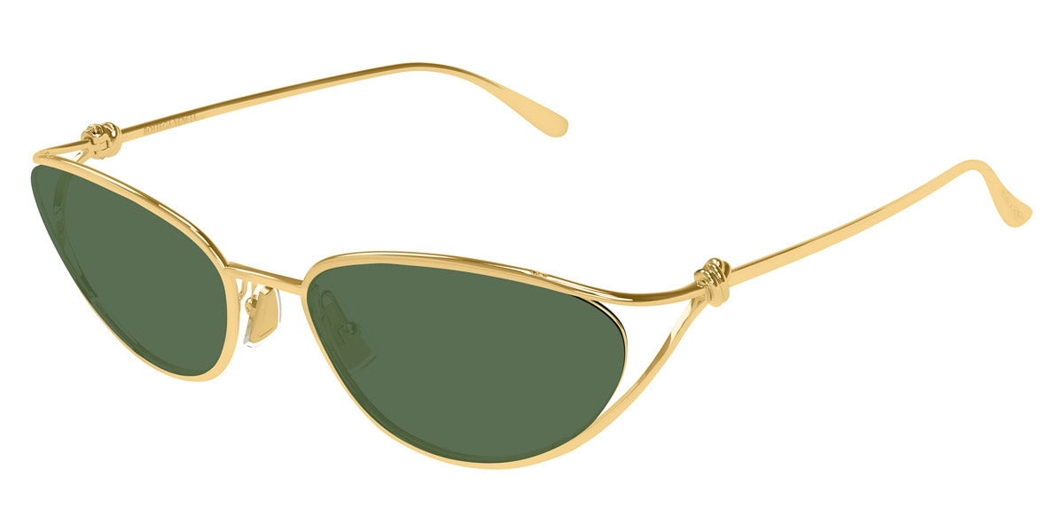 Bottega Veneta® BV1330S BV1330S 004 57 - Gold/green Sunglasses