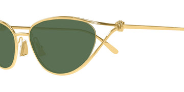 Bottega Veneta® BV1330S BV1330S 004 57 - Gold/green Sunglasses