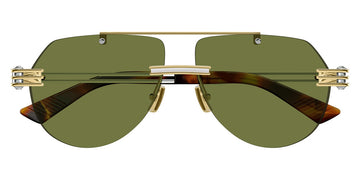 Bottega Veneta® BV1342S BV1342S 003 59 - Gold/green Sunglasses