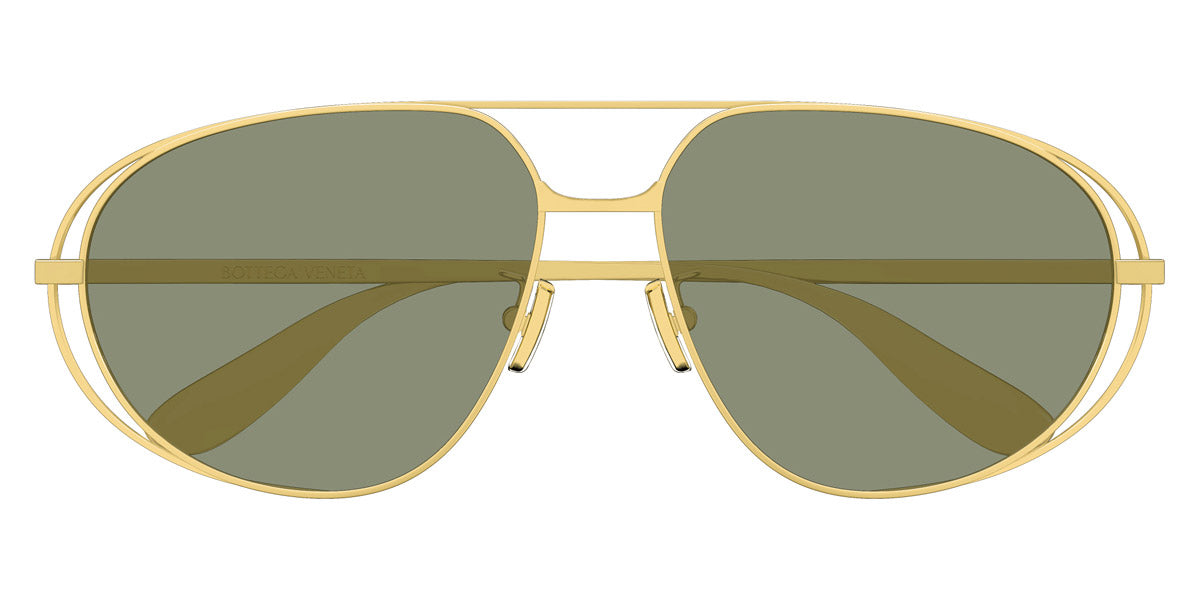 Bottega Veneta® BV1344S BV1344S 001 61 - Gold/green Sunglasses