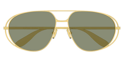 Bottega Veneta® BV1344S BV1344S 001 61 - Gold/green Sunglasses