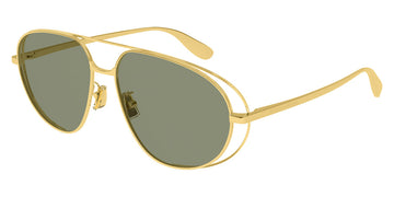 Bottega Veneta® BV1344S BV1344S 001 61 - Gold/green Sunglasses