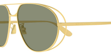 Bottega Veneta® BV1344S BV1344S 001 61 - Gold/green Sunglasses