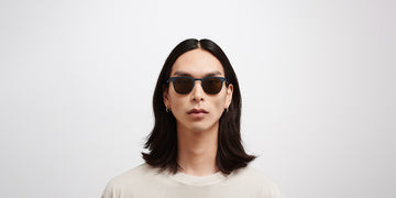 Mykita® CALLUM MYK CALLUM Indigo / Raw Brown Solid 47 - Indigo / Raw Brown Solid Sunglasses