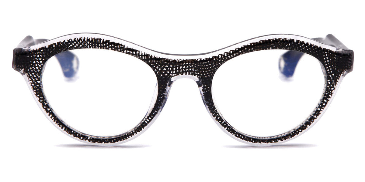 Blake Kuwahara® CARON BLK CARON BLACK WEAVE 49 - BLACK WEAVE Eyeglasses