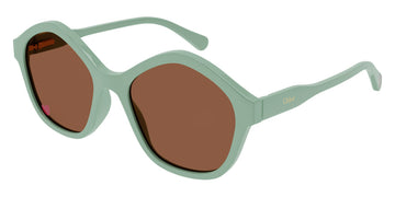 Chloé® CC0010S CHO CC0010S 004 49 - Green Sunglasses