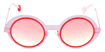 Sabine Be® Be Val De Loire Hole Sun SB Be Val De Loire Hole Sun 489 50 - Baby Pink Perforated Satin / Neon Orange Satin Sunglasses