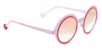 Sabine Be® Be Val De Loire Hole Sun SB Be Val De Loire Hole Sun 489 50 - Baby Pink Perforated Satin / Neon Orange Satin Sunglasses