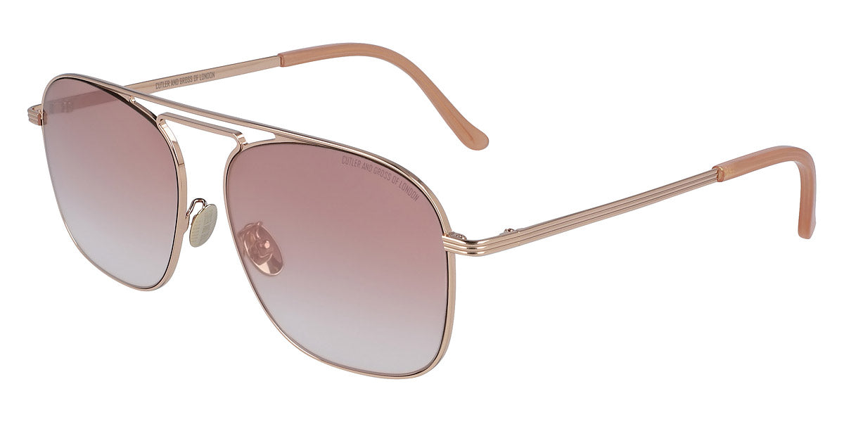 Cutler and Gross® 1310S CG1310S GOLD PINK METALLIC BEIGE 56 - Gold/Pink/Metallic/Beige Eyeglasses