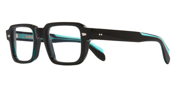 Cutler and Gross® OP139350 CGOP139350 TEAL ON BLACK 50 - Teal On Black Eyeglasses