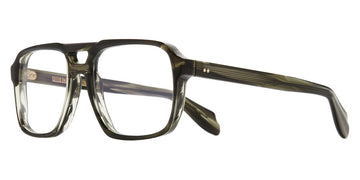 Cutler and Gross® OP139457 CGOP139457 STRIPED GREEN HAVANA 57 - Striped Green Havana Eyeglasses