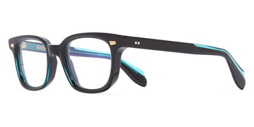 Cutler and Gross® OP952147 CGOP952147 TEAL ON BLACK 47 - Teal On Black Eyeglasses