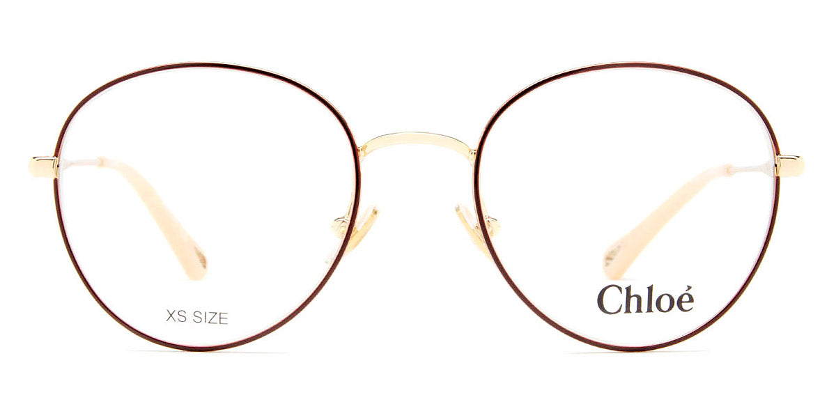 Chloé® CH0021O CHO CH0021O 010 50 - Burgundy/Gold Eyeglasses