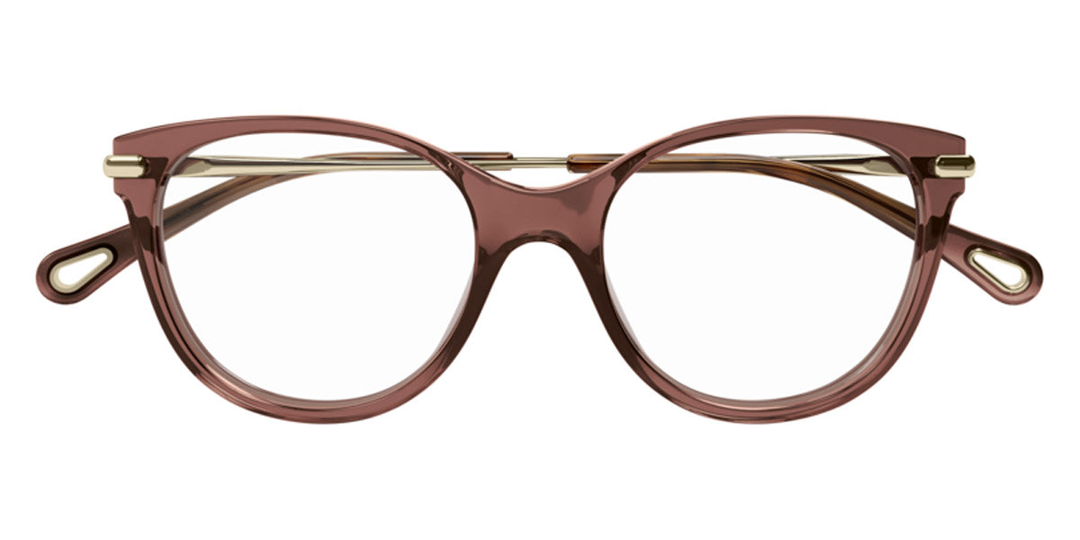 Chloé® CH0058OA CHO CH0058OA 002 53 - Brown/Gold Eyeglasses