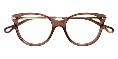 Chloé® CH0058OA CHO CH0058OA 002 53 - Brown/Gold Eyeglasses