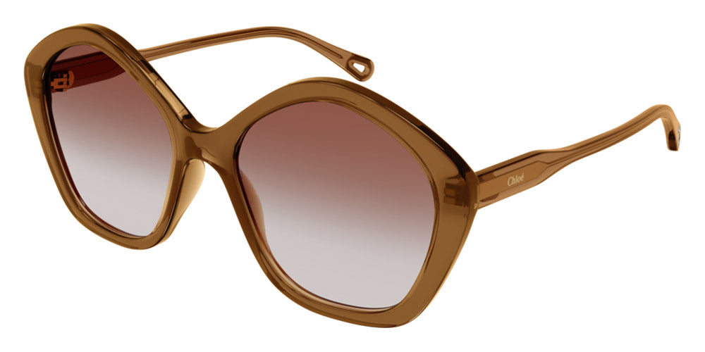 Chloé® CH0082S CHO CH0082S 002 57 - Brown Sunglasses