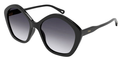 Chloé® CH0082S CHO CH0082S 005 57 - Black Sunglasses