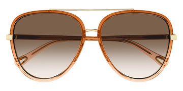 Chloé® CH0129S CHO CH0129S 002 58 - Brown Sunglasses