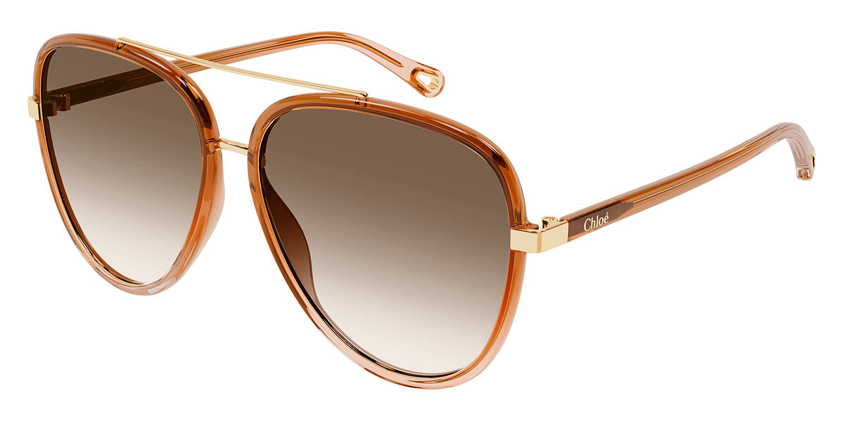 Chloé® CH0129S CHO CH0129S 002 58 - Brown Sunglasses