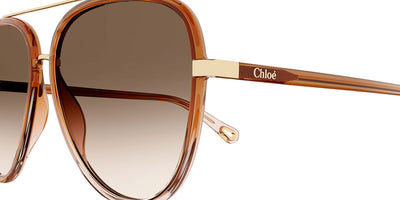 Chloé® CH0129S CHO CH0129S 002 58 - Brown Sunglasses