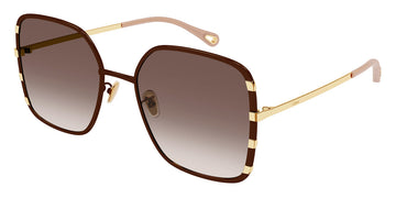 Chloé® CH0143S CHO CH0143S 005 59 - Brown/Gold Sunglasses