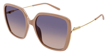 Chloé® CH0173S CHO CH0173S 003 57 - Nude/Gold Sunglasses