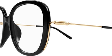 Chloé® CH0176OA CHO CH0176OA 001 56 - Black/Gold Eyeglasses