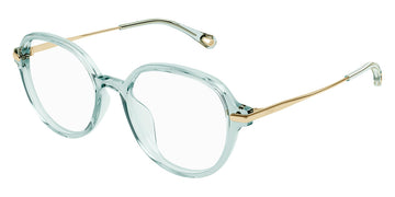 Chloé® CH0217OA CHO CH0217OA 003 53 - Green/Gold Eyeglasses