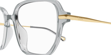 Chloé® CH0218OA CHO CH0218OA 002 55 - Gray/Gold Eyeglasses