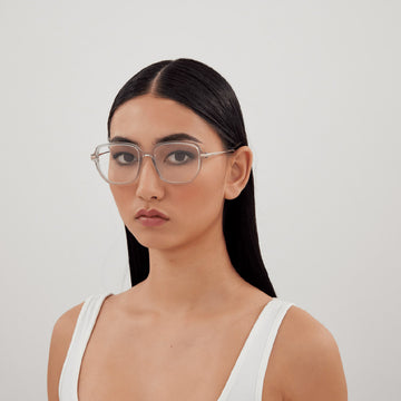 Chloé® CH0218OA CHO CH0218OA 002 55 - Gray/Gold Eyeglasses