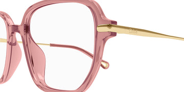 Chloé® CH0218OA CHO CH0218OA 003 55 - Brown/Gold Eyeglasses