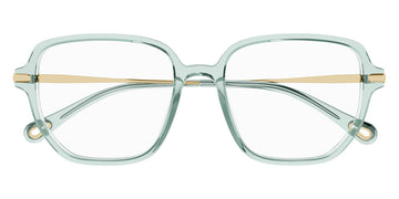 Chloé® CH0218OA CHO CH0218OA 004 55 - Green/Gold Eyeglasses