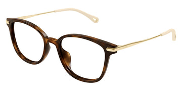 Chloé® CH0219OA CHO CH0219OA 002 53 - Havana/Gold Eyeglasses