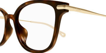 Chloé® CH0219OA CHO CH0219OA 002 53 - Havana/Gold Eyeglasses