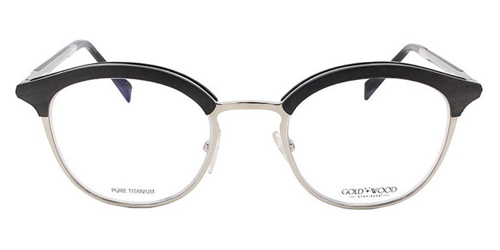 Gold & Wood® CHELSEA 02 G&W CHELSEA 02 04 48 - 04 - Shiny Palladium/Grey Bolivar Eyeglasses