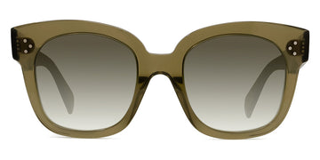 Celine® CL4002UN CLN CL4002UN 98P 54 - Shiny Opaline Khaki Brown / Gradient Green Sunglasses