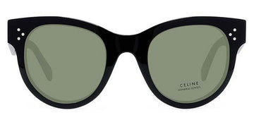 Celine® CL4003IN CLN CL4003IN 01A 48 - Shiny Black / Smoke Mineral Sunglasses