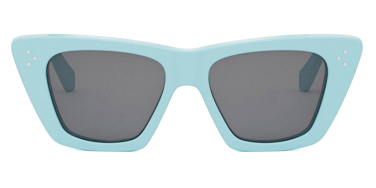 Celine® CL40187I CLN CL40187I 84A 51 - 84A Blu Transparent/Shiny Opaline / Smoke Sunglasses