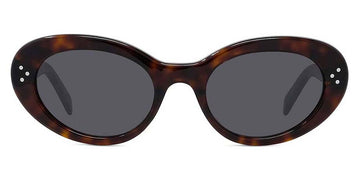 Celine® CL40193I CLN CL40193I 52A 53 - Shiny Dark Havana / Smoke Sunglasses