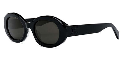 Celine® CL40194U CLN CL40194U 05A 52 - Shiny Black / Dark Smoke Sunglasses