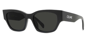 Celine® CL40197U CLN CL40197U 01A 54 - Shiny Black / Smoke Sunglasses