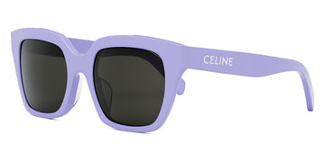 Celine® CL40198F CLN CL40198F 78A 56 - Shiny Solid Lilac / Dark Smoke Sunglasses