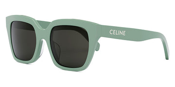 Celine® CL40198F CLN CL40198F 95A 56 - Shiny Pastel Mint / Smoke Sunglasses