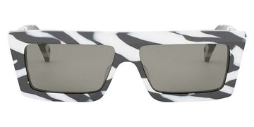 Celine® CL40214U CLN CL40214U 04A 57 - Black/White / Smoke Sunglasses